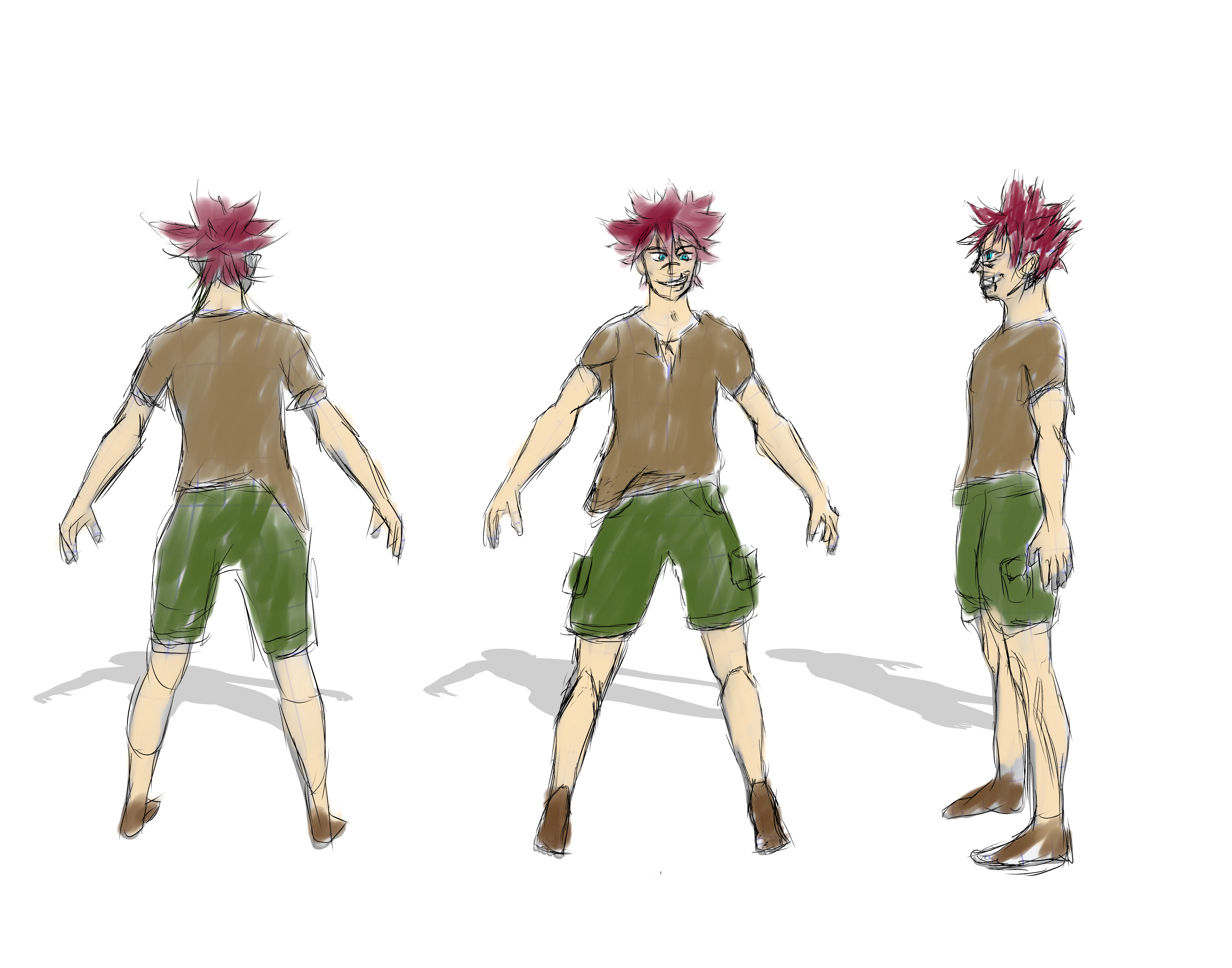 turn around of character